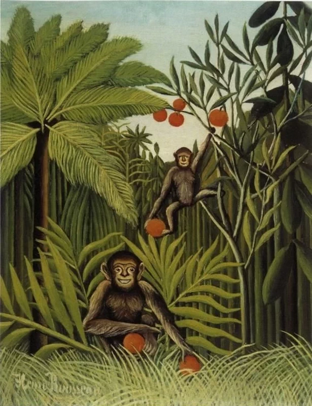 Due scimmie nella giungla, 1909